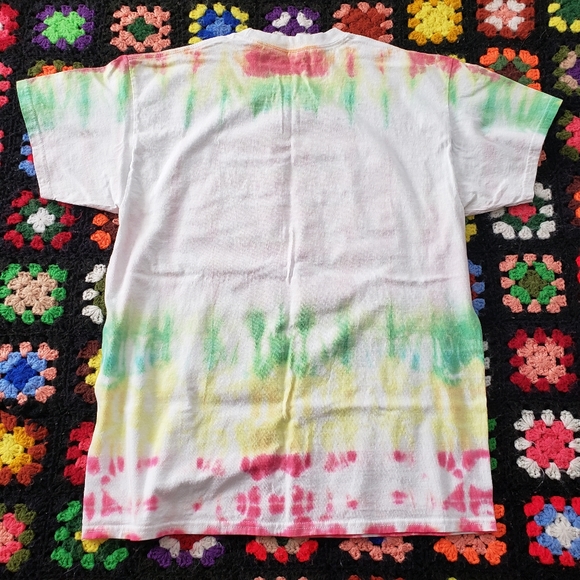 TACOS Anti-Drug Stop Sign Tie Dye Rasta Shirt Funny - Large - Picture 3 of 6
